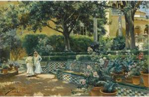 Jardin De Los Reales Alcazares De Sevilla (gardens Of Thealcazar by Manuel Garcia y Rodriguez