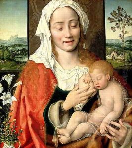Madonna and Child, c.1525-30 (detail) by Joos Van Cleve