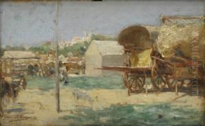 La Feria De Sevilla by Manuel Garcia y Rodriguez