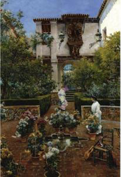 Un Patio Sevillano (a Courtyard In Seville) - view 1