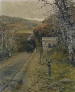 The Steam Train by Manuel Garcia y Rodriguez