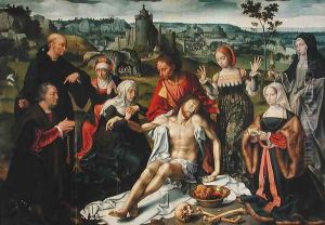 The Lamentation of Christ, central panel from an altarpiece by Joos Van Cleve