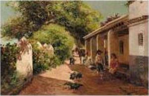 Patio En La Jara (patio At La Jara) by Manuel Garcia y Rodriguez