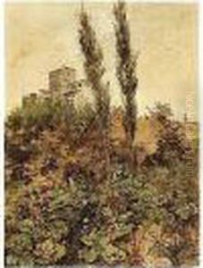 Alrededores De Sevilla (the Surroundings Of Sevilla), A Pair by Manuel Garcia y Rodriguez