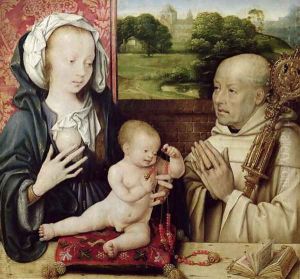 The Virgin and child worshipped by St.Bernard (detail)