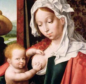 The Holy Family, c.1520 (detail) by Joos Van Cleve