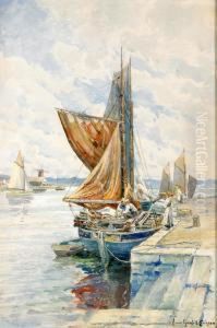 Segelskuta Vid Hamnen - Sommardag I Marstrand