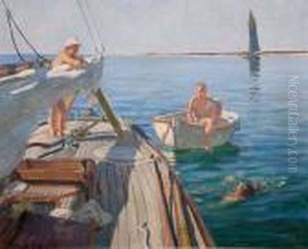 Baignade Depuis Le Pont Du Bateau - view 1