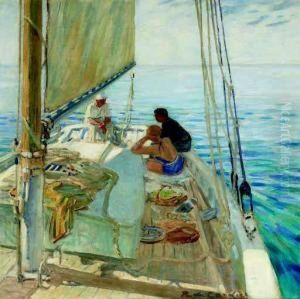 Au Mouillage Dans Le Calme Blanc, Circa 1938 by Du Raoul Gardier