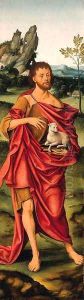 The wing of an altarpiece Saint John the Baptist by Joos Van Cleve