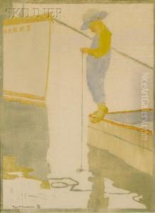 Fishing Off The Dock by Eliza Draper Gardiner