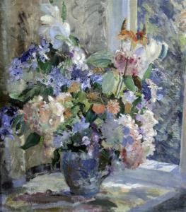 Still Life Of Flowers In A Vase