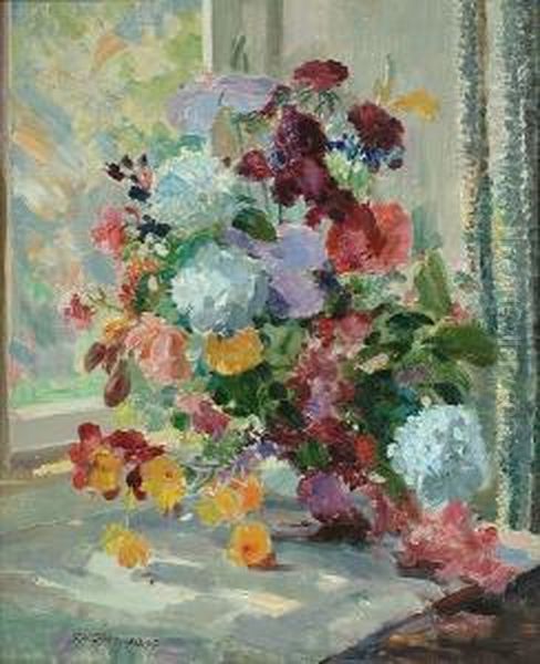 Still Life Of Summer Flowers - view 1