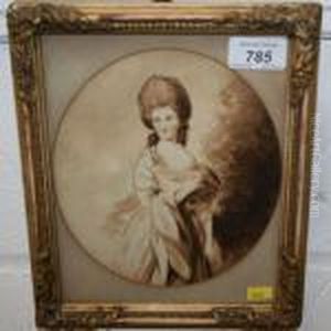 Portrait Of Lady Auckland With Her Hair Worn