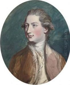 Portrait Of A Gentleman, Bust-length, In A Red Coat