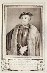 Portrait of Hernan Cortes (1485-547), from 'Famous Men' by Louis Carrogis Carmontelle