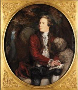 A Young Man Seated By A Waterfall by Daniel Gardner
