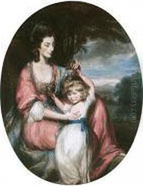 Portrait Of A Lady And Child - view 1