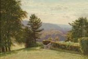 View Over A Wooded Landscape by William Biscombe Gardner