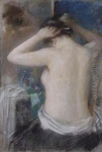 Het Avondtoilet: A Woman At Her Dressingtable
