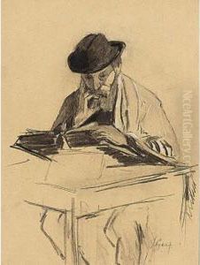 Rabbi At Prayer by Salomon Garf
