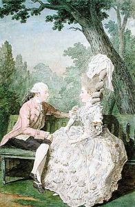 The Marquis and Marquise de Montsoreau, 1780 by Louis Carrogis Carmontelle