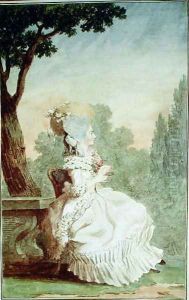 La Marquise Charles du Crest by Louis Carrogis Carmontelle