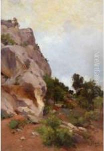 Paysage Provencal. by Joseph Garibaldi