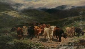 A Highland Cattle Drove by Henry Garland