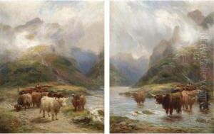Highlanders Going South, In Argyleshire; Highlanders Crossing The Ford by Henry Garland