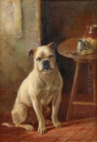 Boxer I Interior. Signerad, Duk, 25x17 - view 1