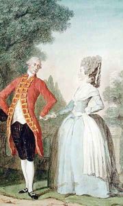 Monsieur de Reuilly and Madame de Montreal by Louis Carrogis Carmontelle