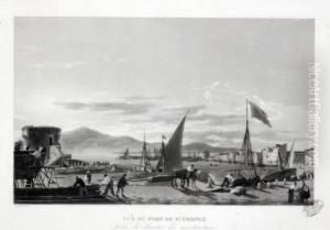 Vue Du Port De Saint-tropez Prise Du Chantier Des Constructions. by Ambroise-Louis Garneray