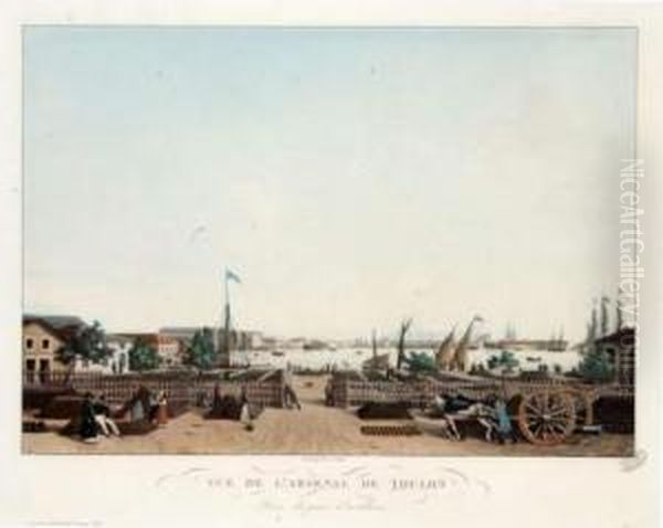 Vue De L'arsenal De Toulon Prise Du Parc D'artillerie. - view 1