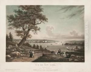 Vue De New York, Prise De Weahawk (a Viewof New-york, Taken From Weahawken). by Ambroise-Louis Garneray
