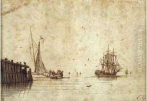 Paire De Marines by Ambroise-Louis Garneray