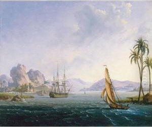 View Of A Tropical Port