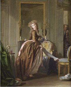 Une Elegante A Sa Toilette by Michel Garnier