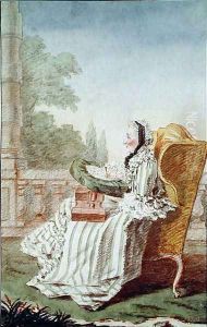 Louise-Henriette-Gabrielle de Lorraine (b.1718) Mademoiselle de Marsan, Princess of Bouillon, 1760 by Louis Carrogis Carmontelle