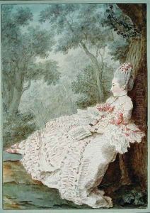 La Marquise de la Croix, c.1768 by Louis Carrogis Carmontelle