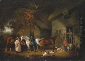 Sportsmen Outside The Admiral Duncan Inn