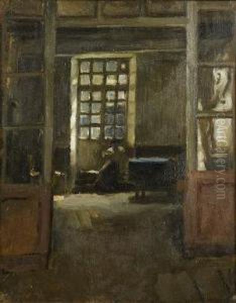 The Breton Needleworker - view 1