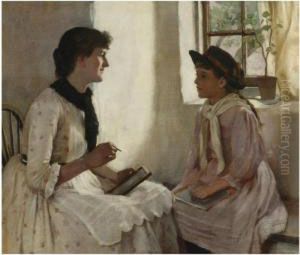 The Morning Lesson by Norman Garstin