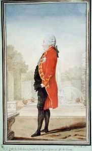 Francois Charles, Comte de Rochechouart, 1768 by Louis Carrogis Carmontelle