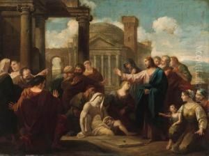 The Raising Of Lazarus by Luigi Garzi
