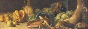 "natura Morta Con Pesci E Frutta" by Giuseppe Garzolini
