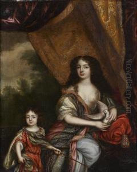 Portrait Du Prince De Richmond Et De La Duchesse De Portsmouth Etd'aubigny - view 1