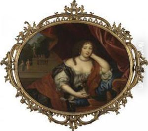 Portrait Of Louise Renee De Penancoet De Keroualle, Duchess Of Portsmouth And Aubigny by Henri Gascard