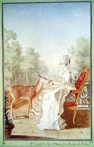 Anne-Claudine Mayneaud de la Tour, Comtesse de Pons Saint-Maurice by Louis Carrogis Carmontelle