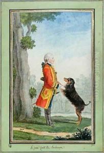 Augustin Jean Louis Antoine Count of Barbancon 2 by Louis Carrogis Carmontelle